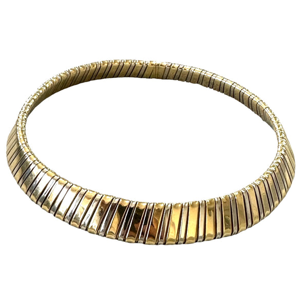 Carlo Weingrill Two Color Gold Tubogas Necklace