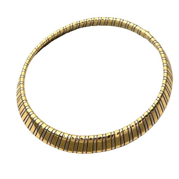 Carlo Weingrill Two Color Gold Tubogas Necklace