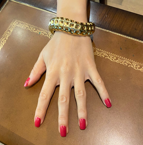 Angela Cummings Gold Honeycomb Bracelet