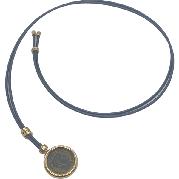 Bulgari Monete Ancient Coin Gold Pendant Necklace