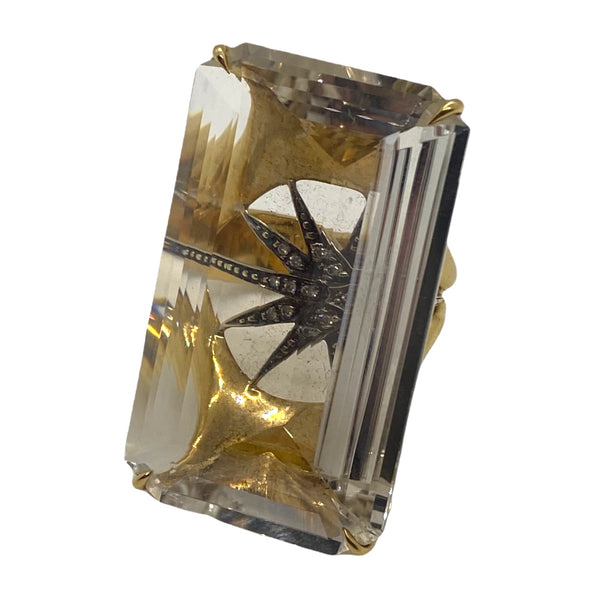 H. Stern Cobblestone Gold Diamond Crystal Ring