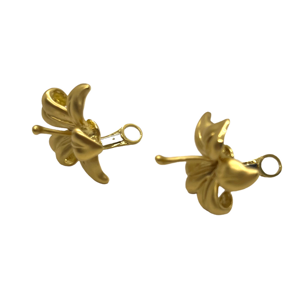 Angela Cummings Gold Jasmine Flower Earrings