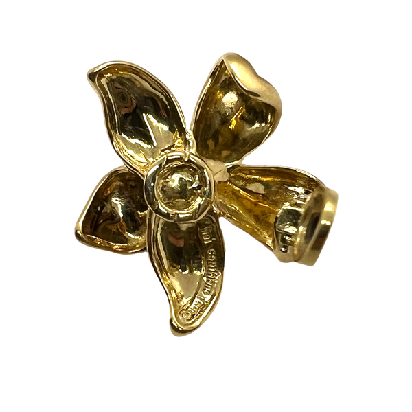 Angela Cummings Gold Jasmine Flower Earrings