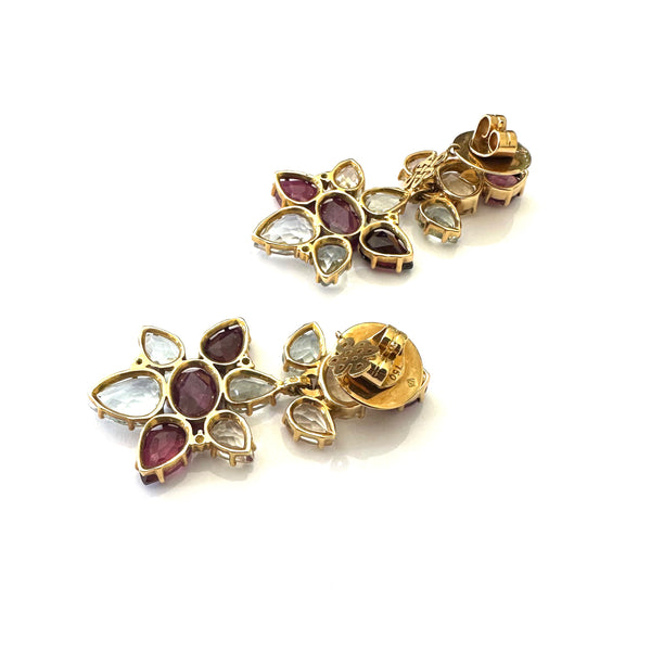 H. Stern Diane von Furstenberg Harmony Gold Gemstone Earrings