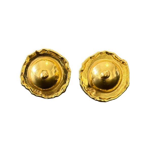 Jean Mahie Gold Free Form Earrings