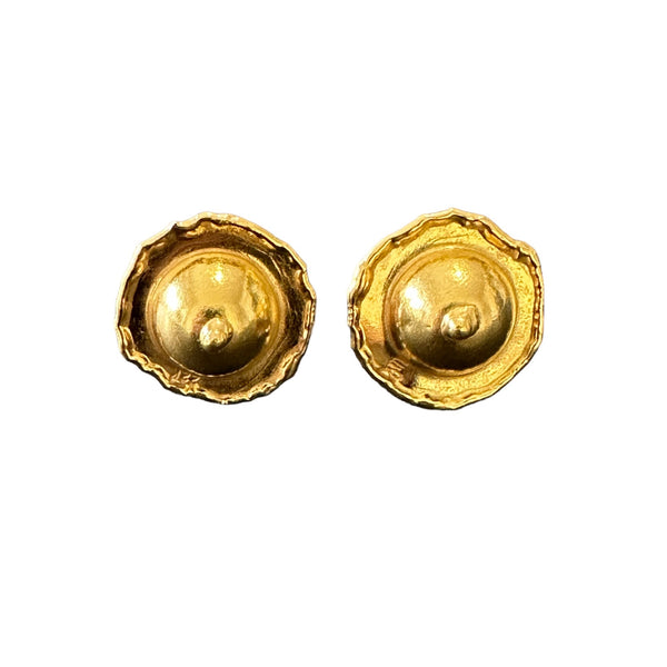 Jean Mahie Gold Free Form Earrings