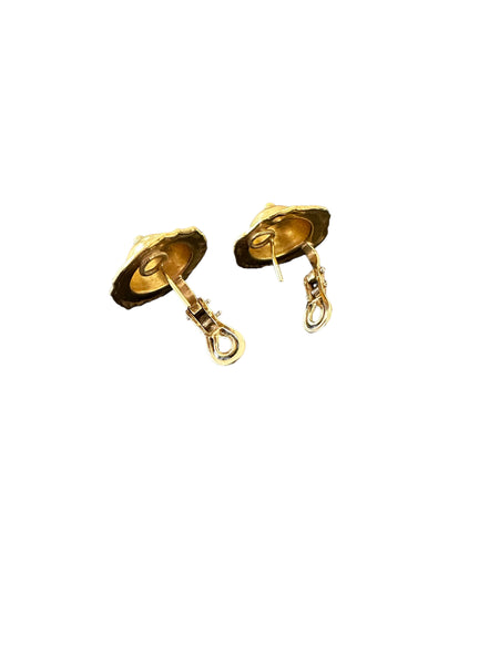 Jean Mahie Gold Free Form Earrings