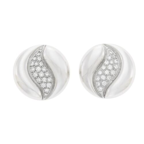Gubelin Switzerland White Gold Diamond Earrings