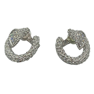 Boucheron Serpent Boheme Diamond White Gold Earrings