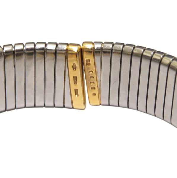 Bulgari Gold Steel Coin Tubogas Bracelet