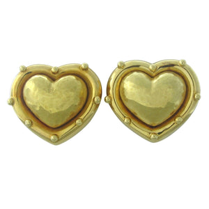 Tiffany & Co Paloma Picasso Gold Puffed Heart Earrings
