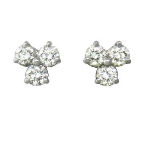 Tiffany & Co Aria Collection Platinum Diamond Earrings