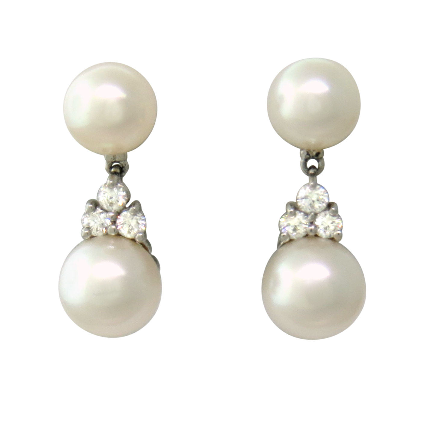 Link and Pearl Drop Earrings – The Pearl Company