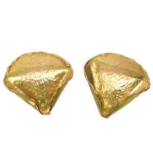 1970's Tiffany & Co. Angela Cummings Gold Rose Petal Earrings