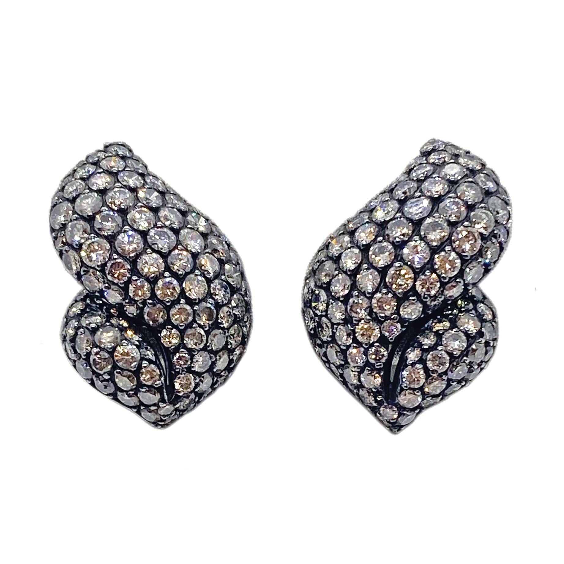 Gioia France Gold 6 Carat Diamond Earrings