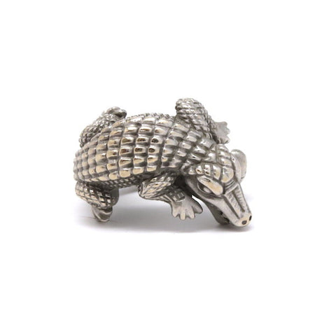 Kieselstein Cord Gold Alligator Ring