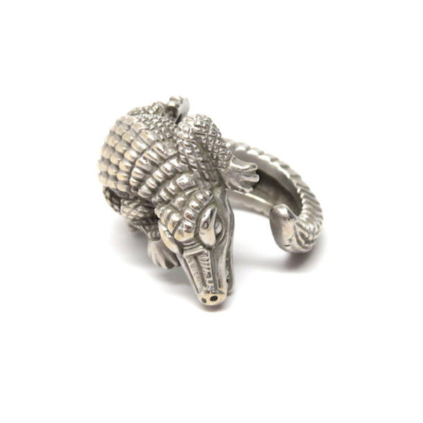 Kieselstein Cord Gold Alligator Ring