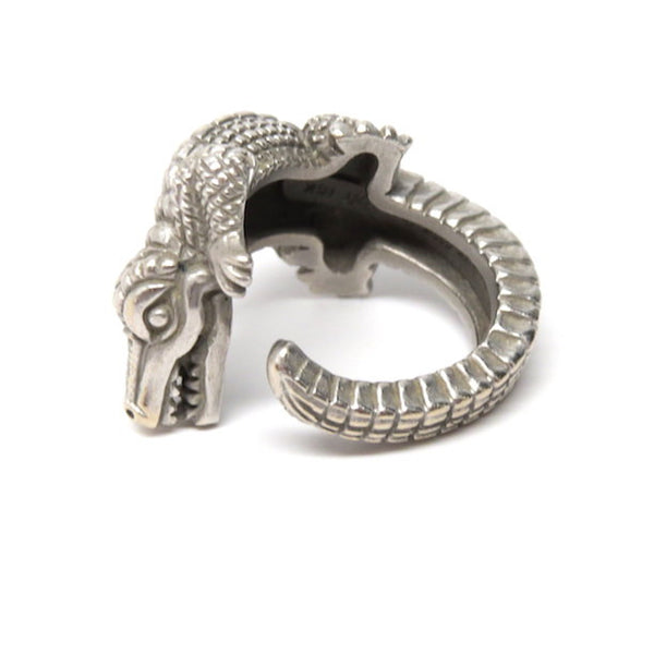 Kieselstein Cord Gold Alligator Ring