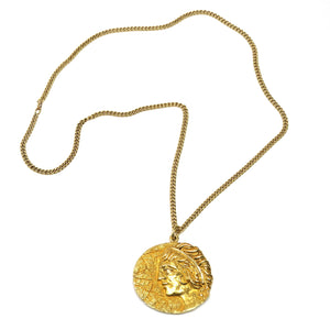 1970s Tiffany & Co Gold Virgo Zodiac Pendant Necklace