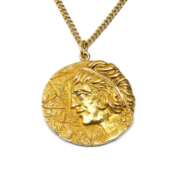 1970s Tiffany & Co Gold Virgo Zodiac Pendant Necklace