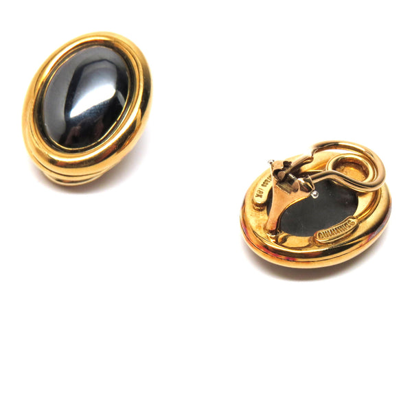 Tiffany & Co. Angela Cummings Gold Hematite Earrings