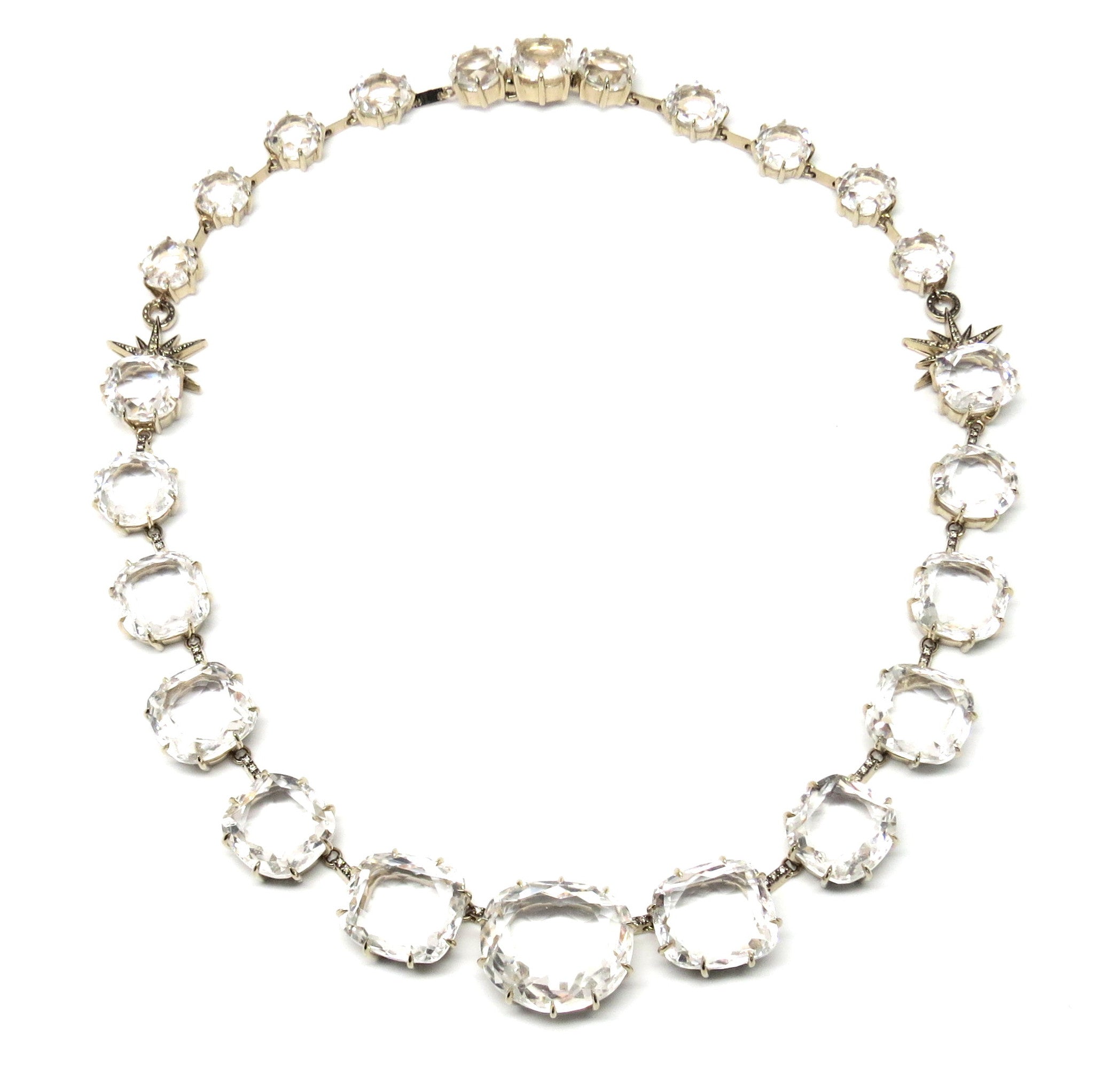 H. Stern Moonlight Crystal Collection Gold Quartz Diamond Necklace