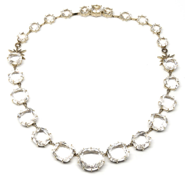 H. Stern Moonlight Crystal Collection Gold Quartz Diamond Necklace