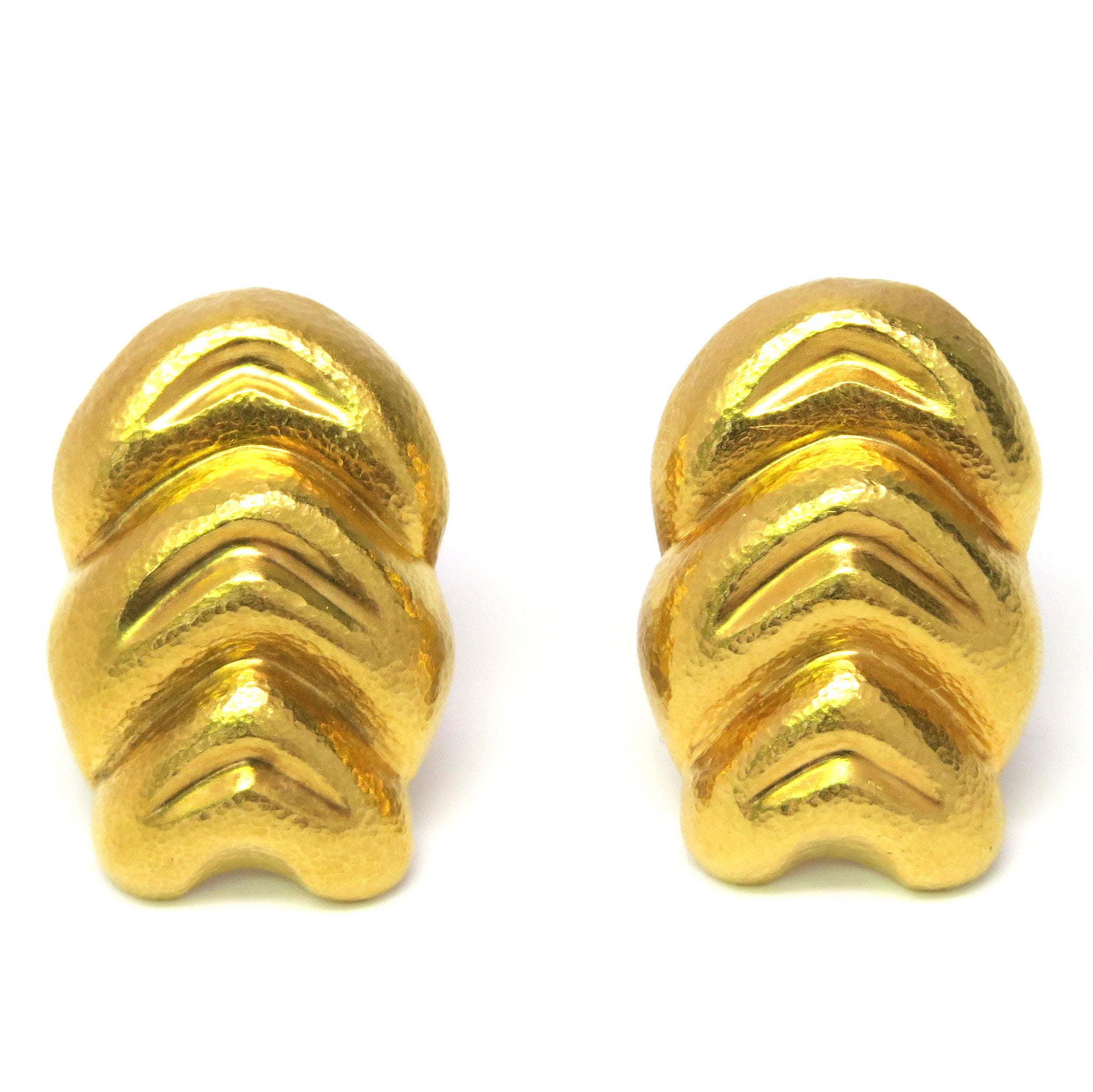 Ilias Lalaounis Greece Gold Earrings