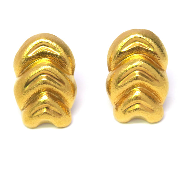 Ilias Lalaounis Greece Gold Earrings