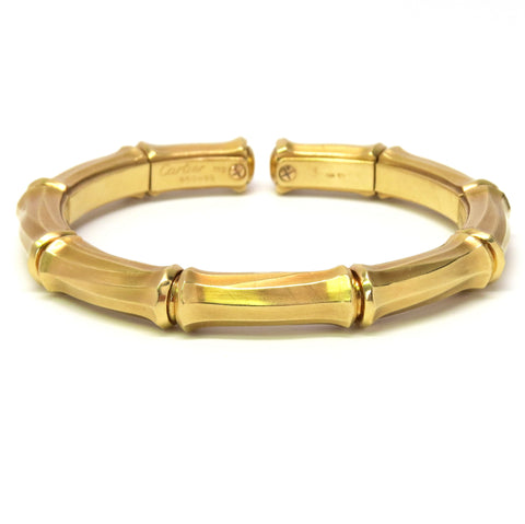 Cartier Bamboo Collection Gold Cuff Bracelet