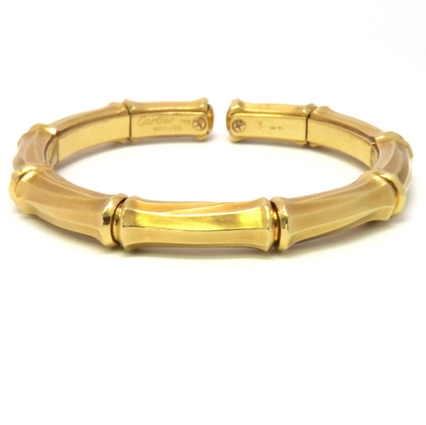 Cartier Bamboo Collection Gold Cuff Bracelet