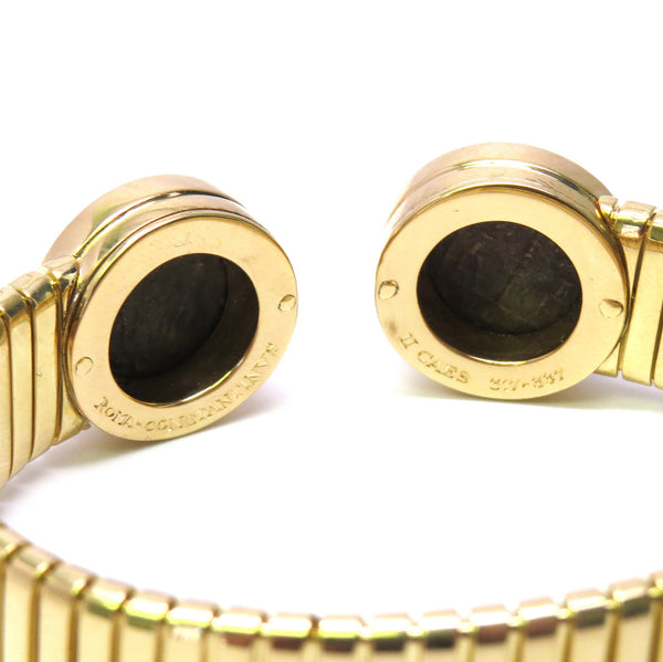 Bulgari Monete Ancient Coin Gold Tubogas Cuff Bracelet