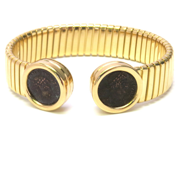 Bulgari Monete Ancient Coin Cuff Bracelet