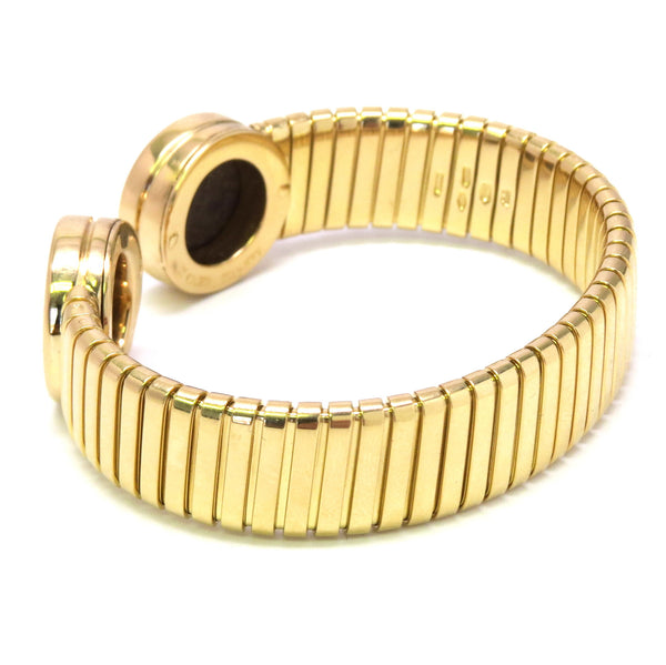 Bulgari Monete Ancient Coin Gold Tubogas Cuff Bracelet
