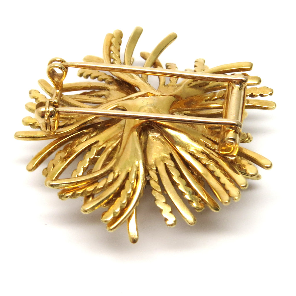 Tiffany & Co. Anemone Diamond Brooch Pin in 18k Yellow Gold – Elie's Fine  Jewelry