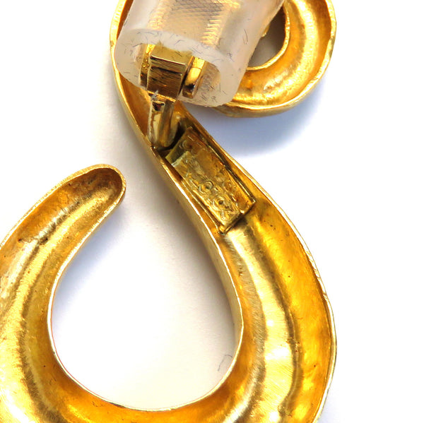 Zolotas 22k Gold Swirl Earrings
