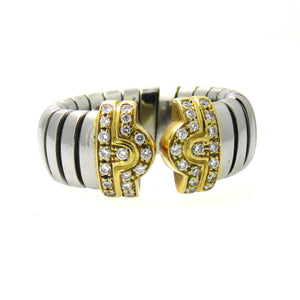 Bulgari Tubogas Diamond Ring