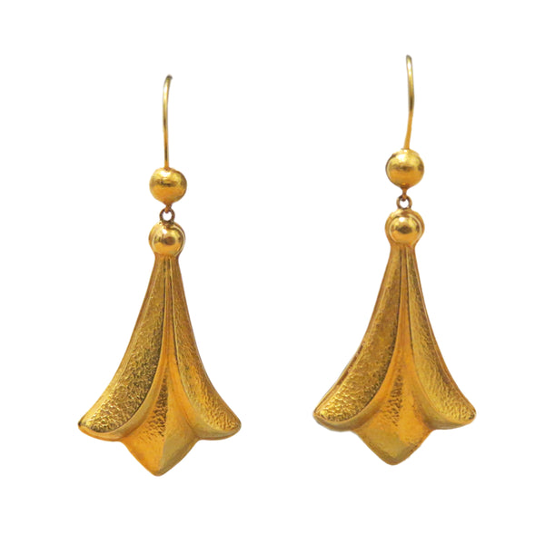 Ilias Lalaounis Gold Dangle Earrings