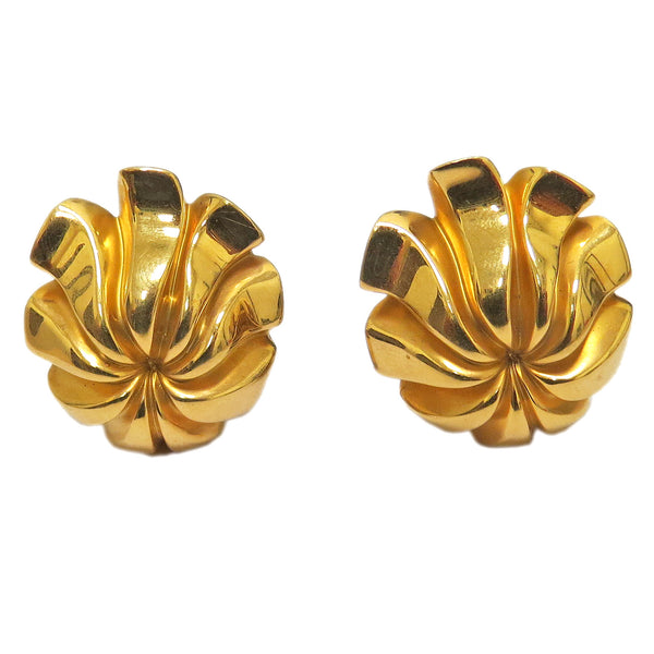 1970s Tiffany & Co Gold Flower Earrings