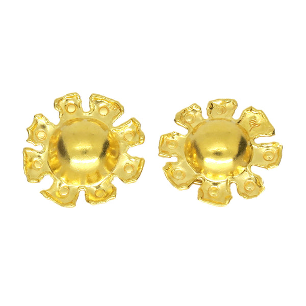 Jean Mahie Gold Sun Earrings
