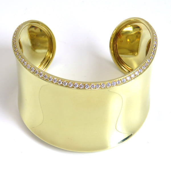 Robert Lee Morris Gold Diamond Cuff Bracelet Stanley Michael Distinguished Jewels