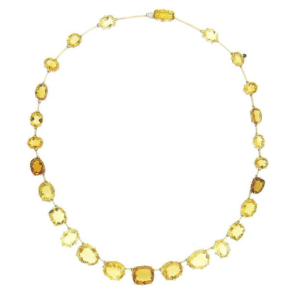 H. Stern Sunrise Collection Gold Citrine Diamond Necklace