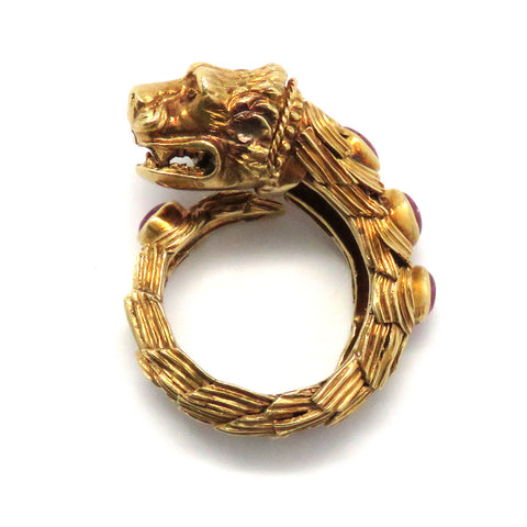 Zolotas Gold Ruby Chimera Ring