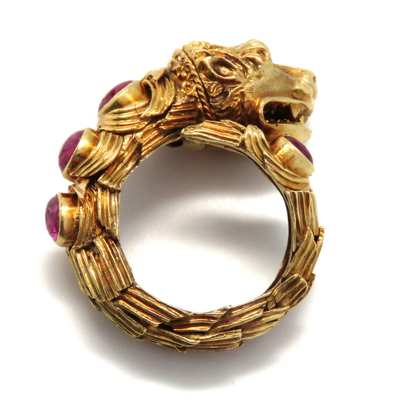 Zolotas Gold Ruby Chimera Ring