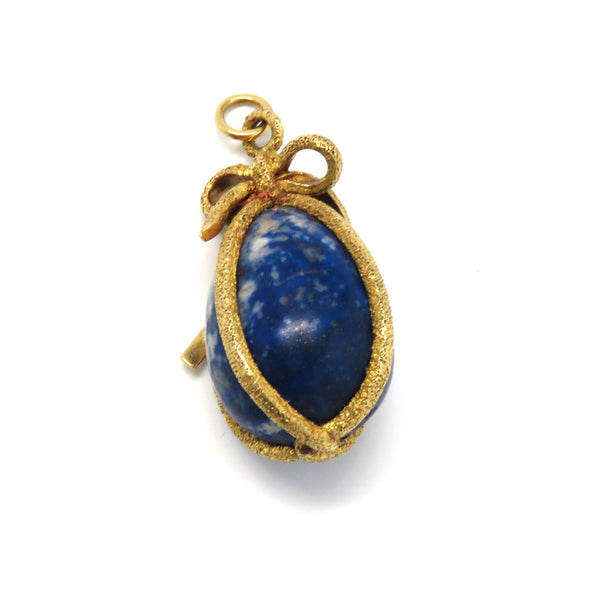 Tiffany & Co Schlumberger Gold Sodalite Charm Pendant