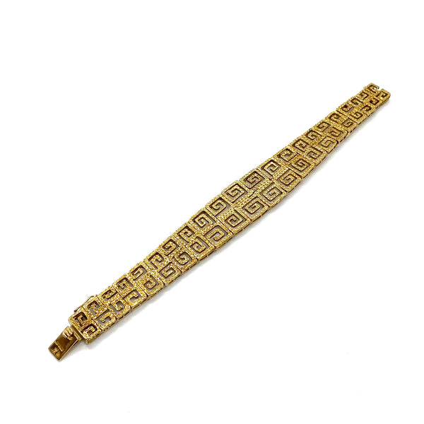 Ilias Lalaounis Gold Greek Key Motif Bracelet