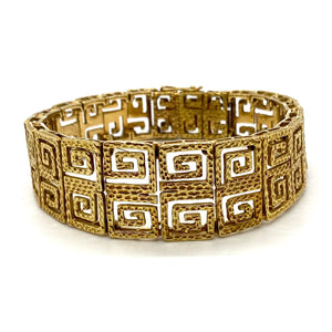 Ilias Lalaounis Gold Greek Key Motif Bracelet