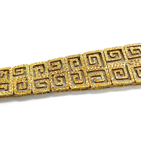 Ilias Lalaounis Gold Greek Key Motif Bracelet