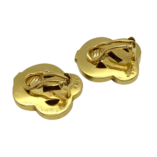 Tiffany & Co. Angela Cummings Gold Onyx Knot Earrings