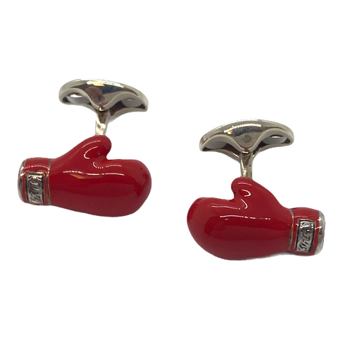 Deakin & Francis Sterling Silver Boxing Glove Cufflinks